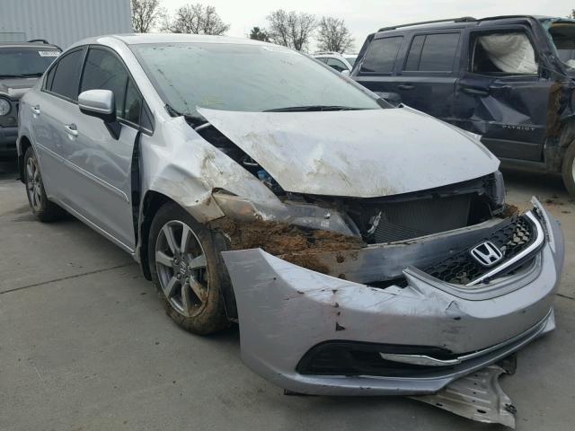 19XFB2E57FE014448 - 2015 HONDA CIVIC LX SILVER photo 1