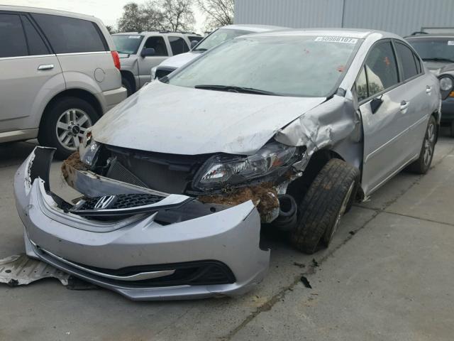 19XFB2E57FE014448 - 2015 HONDA CIVIC LX SILVER photo 2