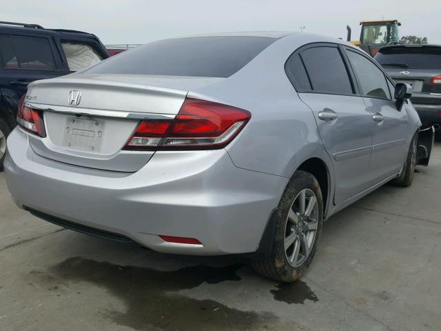 19XFB2E57FE014448 - 2015 HONDA CIVIC LX SILVER photo 4