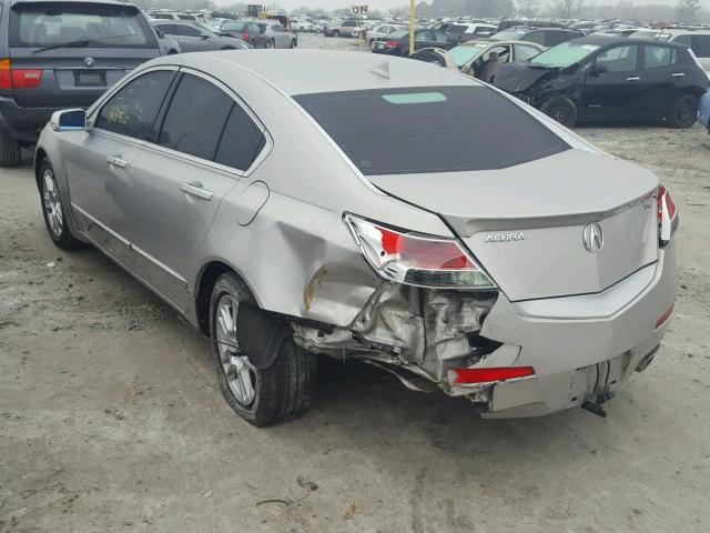 19UUA8F57AA019786 - 2010 ACURA TL SILVER photo 3