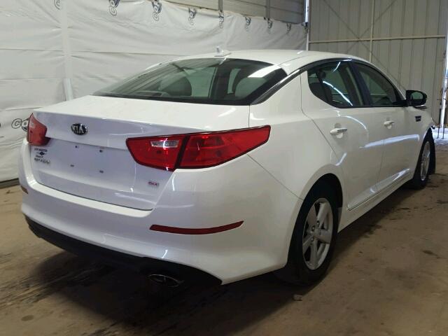 5XXGM4A73EG261148 - 2014 KIA OPTIMA LX WHITE photo 4