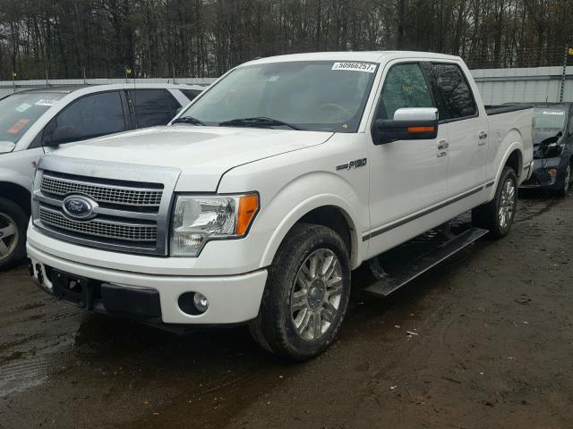 1FTFW1CV2AFA76727 - 2010 FORD F150 SUPER WHITE photo 2