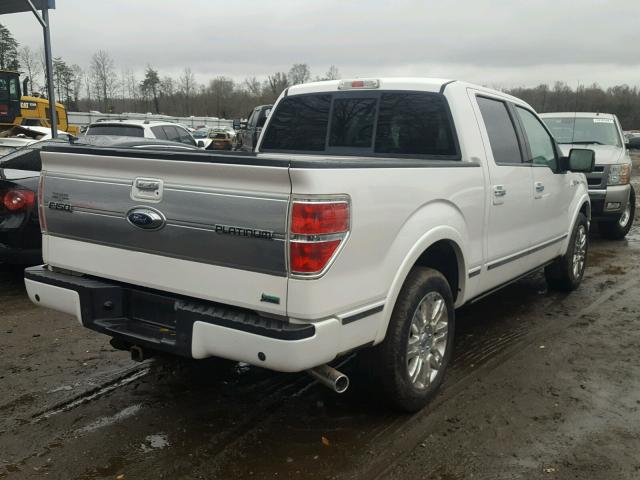 1FTFW1CV2AFA76727 - 2010 FORD F150 SUPER WHITE photo 4