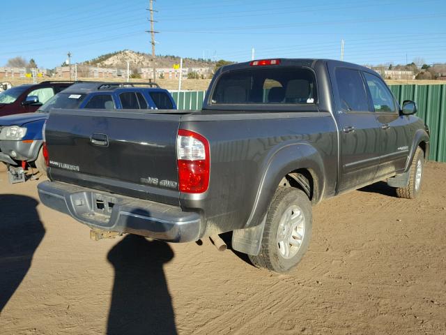 5TBDT44125S499402 - 2005 TOYOTA TUNDRA DOU GRAY photo 4