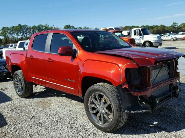 1GTG5BE39F1152697 - 2015 GMC CANYON SLE RED photo 1