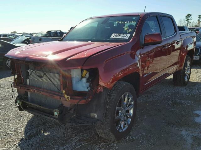 1GTG5BE39F1152697 - 2015 GMC CANYON SLE RED photo 2