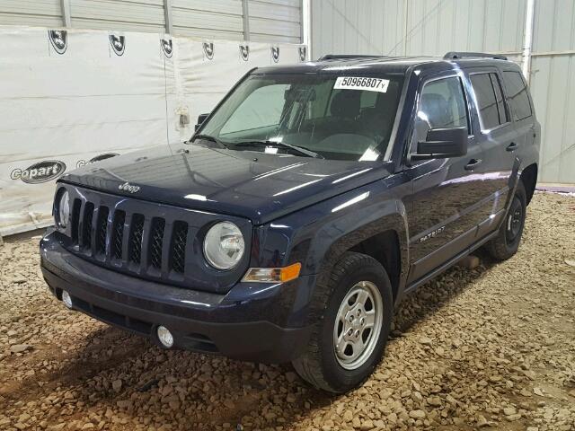 1C4NJPBB2HD157074 - 2017 JEEP PATRIOT SP BLUE photo 2