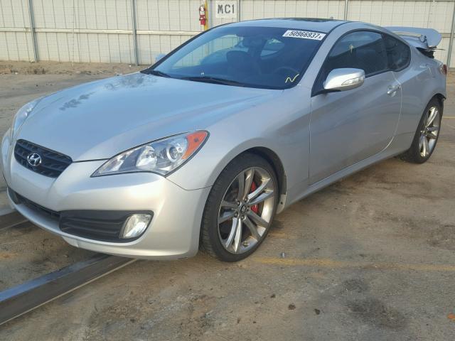 KMHHU6KH4BU046094 - 2011 HYUNDAI GENESIS CO GRAY photo 2