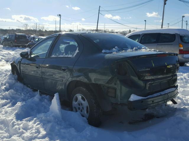 1B3ES46C0YD804328 - 2000 DODGE NEON BASE GREEN photo 3