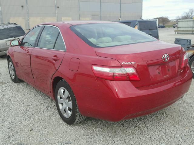 4T4BE46K59R103660 - 2009 TOYOTA CAMRY BASE MAROON photo 3