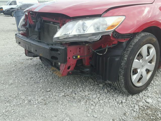 4T4BE46K59R103660 - 2009 TOYOTA CAMRY BASE MAROON photo 9