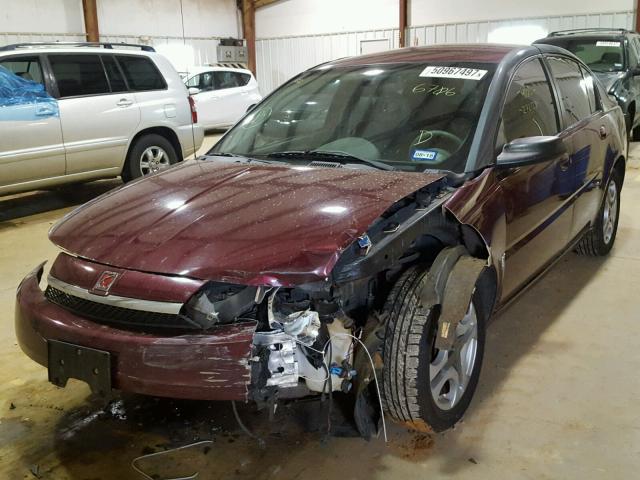 1G8AL52F23Z196706 - 2003 SATURN ION LEVEL MAROON photo 2