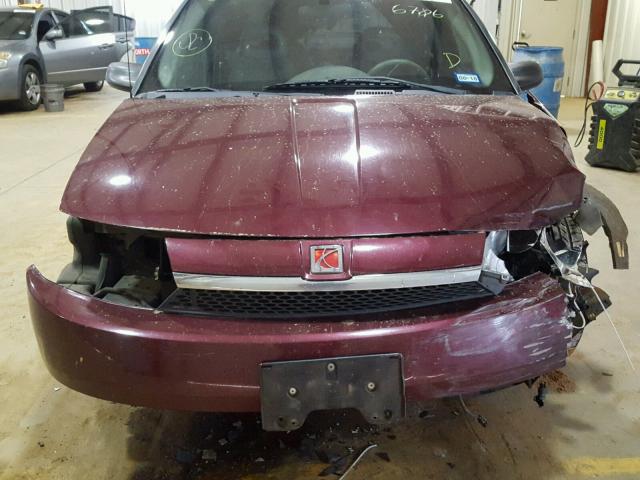 1G8AL52F23Z196706 - 2003 SATURN ION LEVEL MAROON photo 7