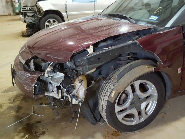 1G8AL52F23Z196706 - 2003 SATURN ION LEVEL MAROON photo 9