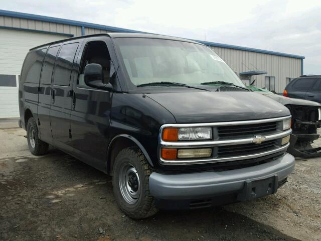 1GNFG65R611226076 - 2001 CHEVROLET EXPRESS G1 BLACK photo 1