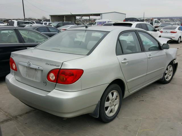 1NXBR32E74Z314392 - 2004 TOYOTA COROLLA CE SILVER photo 4