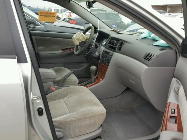 1NXBR32E74Z314392 - 2004 TOYOTA COROLLA CE SILVER photo 5