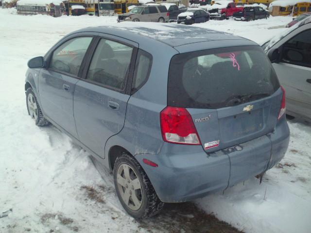 KL1TD66648B062301 - 2008 CHEVROLET AVEO BASE BLUE photo 3