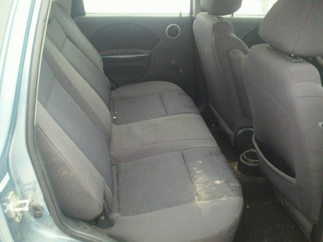 KL1TD66648B062301 - 2008 CHEVROLET AVEO BASE BLUE photo 6