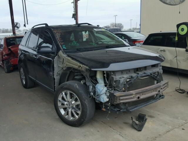 2FMDK3JC3BBB07255 - 2011 FORD EDGE SEL BLACK photo 1