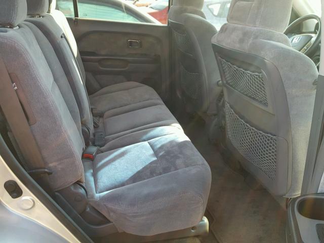 5FNYF18425B065813 - 2005 HONDA PILOT EX SILVER photo 6