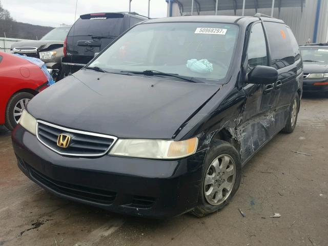 5FNRL18034B074092 - 2004 HONDA ODYSSEY EX BLACK photo 2