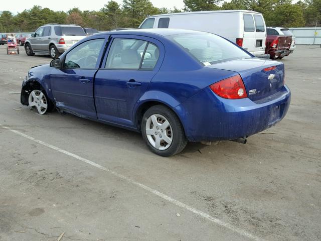 1G1AL58F177165521 - 2007 CHEVROLET COBALT LT BLUE photo 3