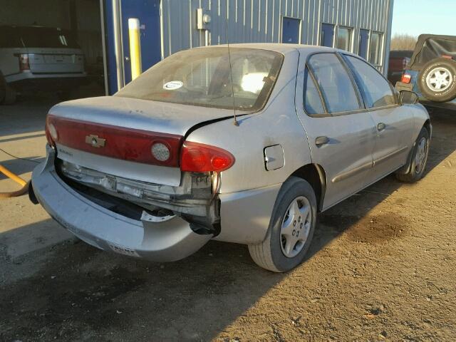 1G1JC52F647275209 - 2004 CHEVROLET CAVALIER SILVER photo 4