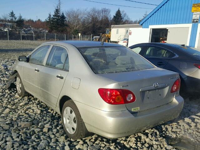 2T1BR32E04C821099 - 2004 TOYOTA COROLLA CE SILVER photo 3