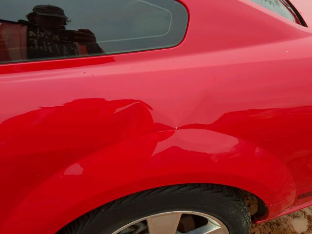 1ZVFT82H965264703 - 2006 FORD MUSTANG GT RED photo 9