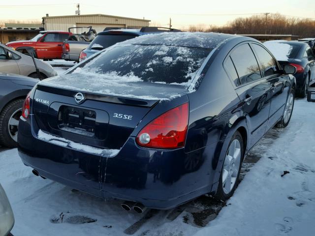 1N4BA41E36C852802 - 2006 NISSAN MAXIMA SE BLUE photo 4