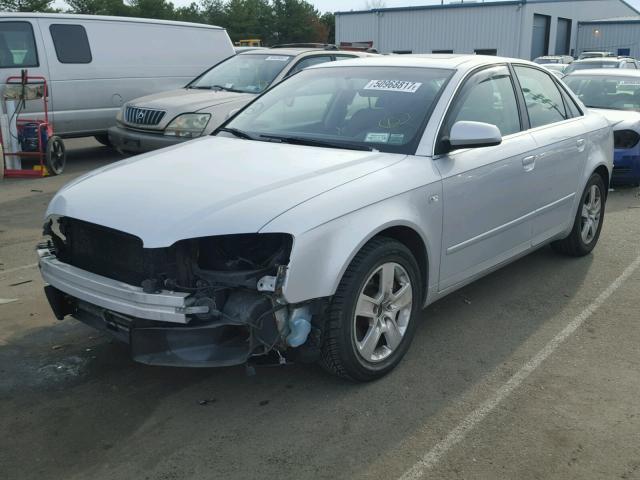 WAUDF78E75A563568 - 2005 AUDI A4 2.0T QU SILVER photo 2