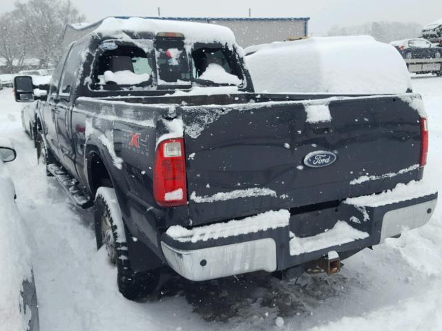 1FT8W3BTXBEA80987 - 2011 FORD F350 SUPER BLACK photo 3