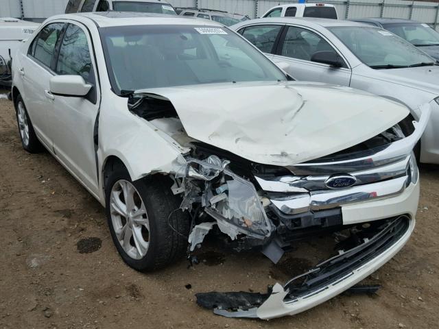 3FAHP0HA9CR107036 - 2012 FORD FUSION SE WHITE photo 1