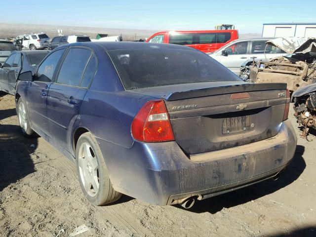 1G1ZW53106F188881 - 2006 CHEVROLET MALIBU SS 蓝色 照片 3