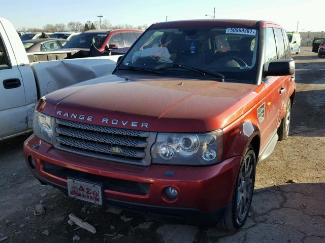 SALSK25458A149142 - 2008 LAND ROVER RANGE ROVE RED photo 2