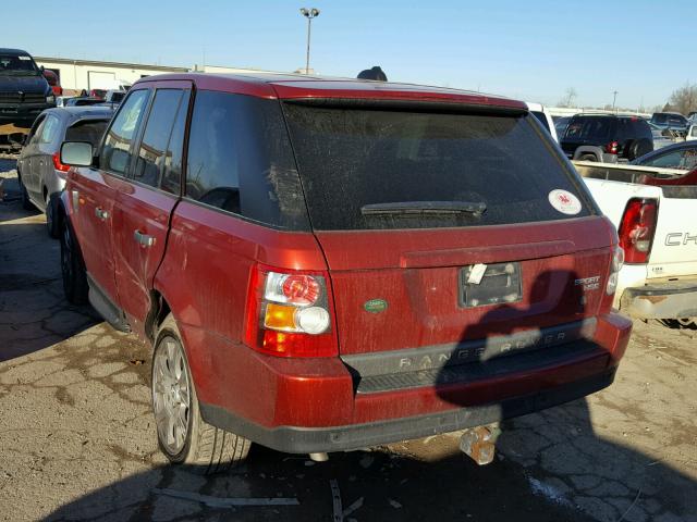 SALSK25458A149142 - 2008 LAND ROVER RANGE ROVE RED photo 3