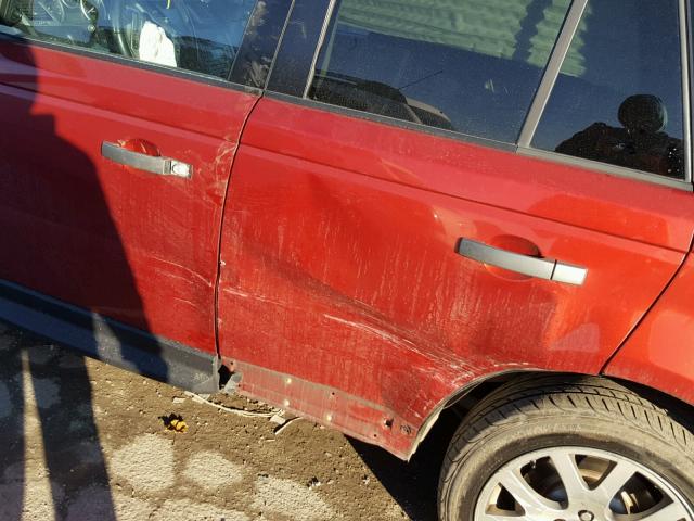 SALSK25458A149142 - 2008 LAND ROVER RANGE ROVE RED photo 9