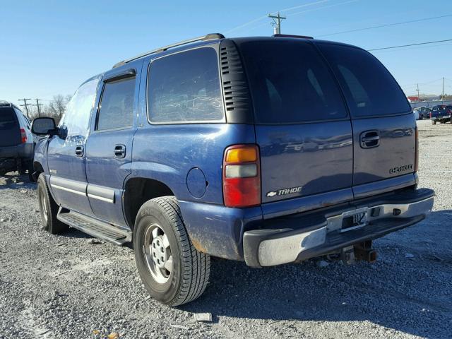 1GNEK13Z33J111745 - 2003 CHEVROLET TAHOE K150 BLUE photo 3