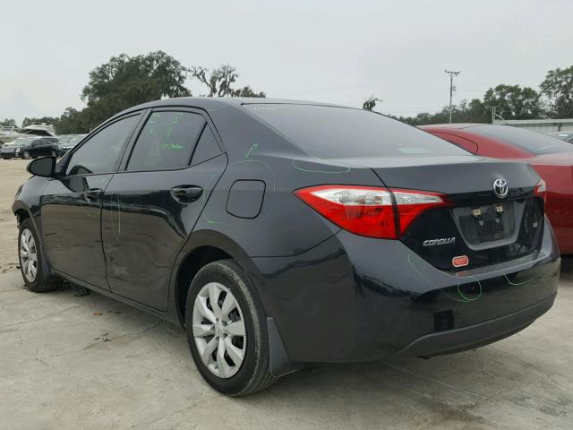 5YFBURHE3FP351338 - 2015 TOYOTA COROLLA L BLACK photo 3