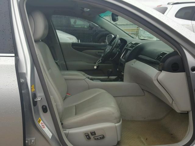 JTHGL46F575015775 - 2007 LEXUS LS 460L SILVER photo 5