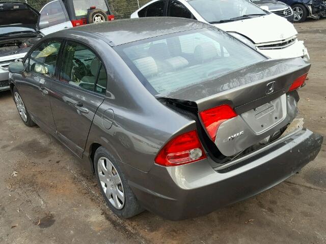 2HGFA16517H308947 - 2007 HONDA CIVIC LX BROWN photo 3