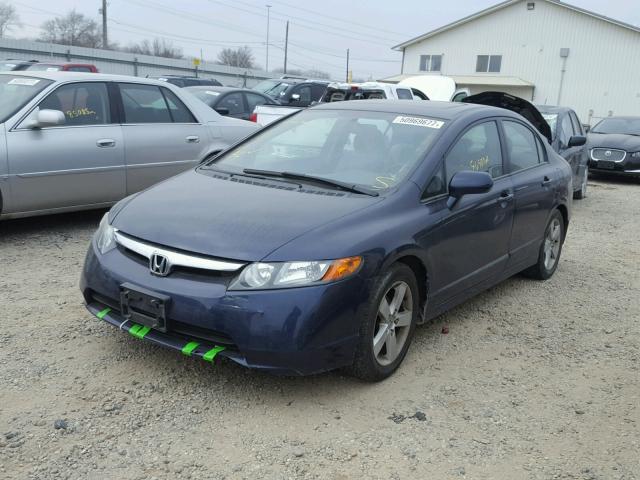 1HGFA16887L041495 - 2007 HONDA CIVIC EX 蓝色 照片 2