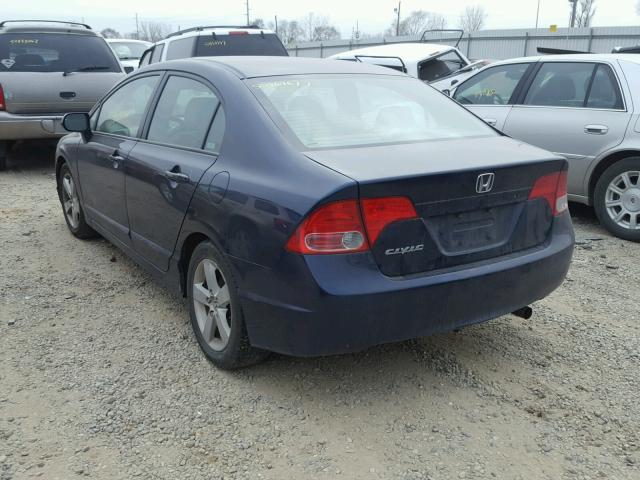 1HGFA16887L041495 - 2007 HONDA CIVIC EX 蓝色 照片 3