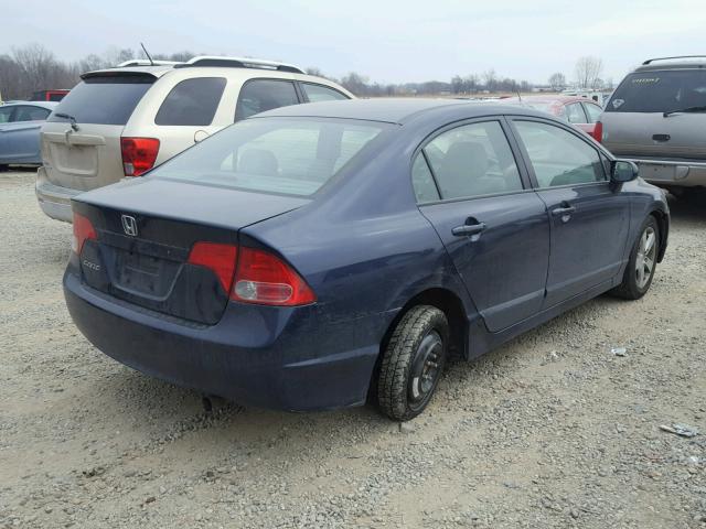 1HGFA16887L041495 - 2007 HONDA CIVIC EX BLUE photo 4