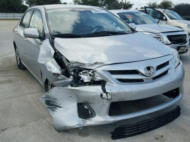 JTDBU4EE0B9157387 - 2011 TOYOTA COROLLA BA SILVER photo 1