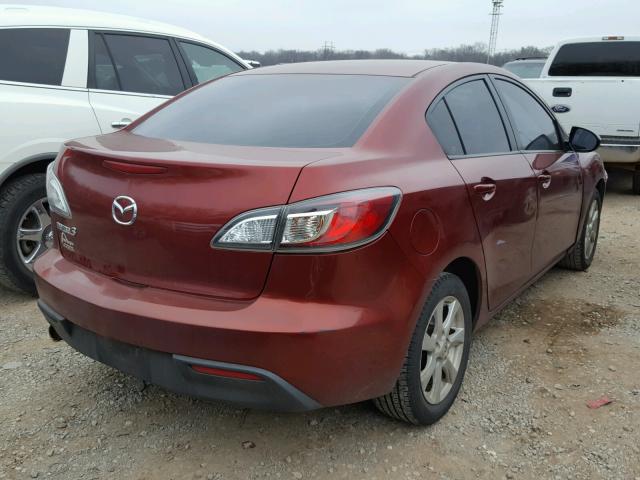 JM1BL1SF5A1313922 - 2010 MAZDA 3 I MAROON photo 4