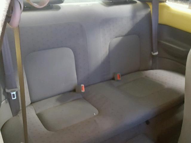 3VWBS21C91M419919 - 2001 VOLKSWAGEN NEW BEETLE 黄色 照片 6