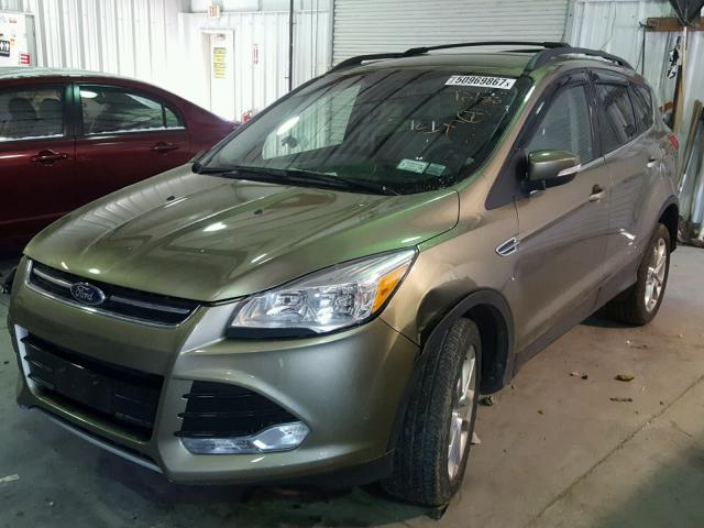 1FMCU9H95DUC66648 - 2013 FORD ESCAPE SEL GOLD photo 2