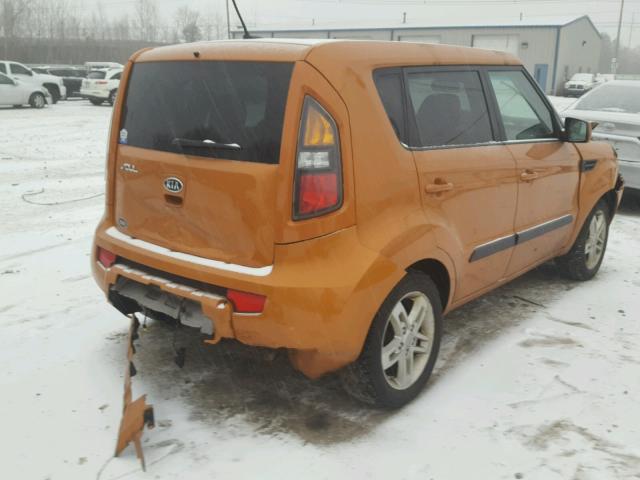 KNDJT2A22B7204655 - 2011 KIA SOUL + ORANGE photo 4